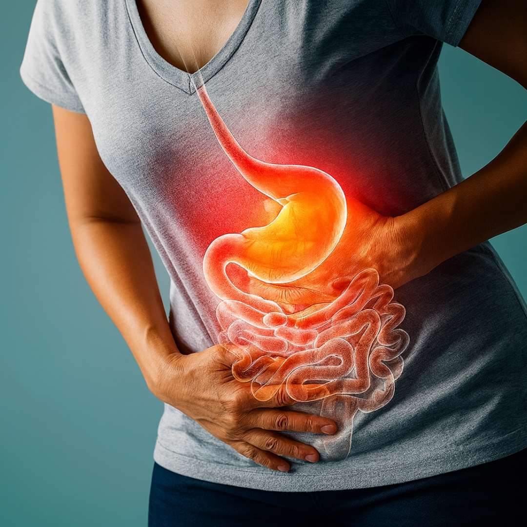 Sistema digestivo inflamado